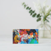Carte de visite Paint Splatter (Debout devant)