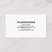 Carte de visite Paint Splatter (Dos)