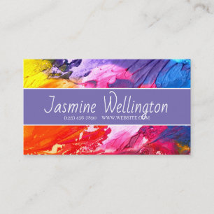 Carte de visite Paint Strokes