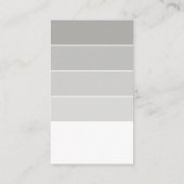 Carte De Visite PAINT SWATCHIP décoration moderne ombre gris (Dos)