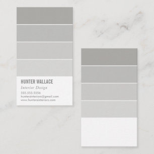 Carte De Visite PAINT SWATCHIP décoration moderne ombre gris