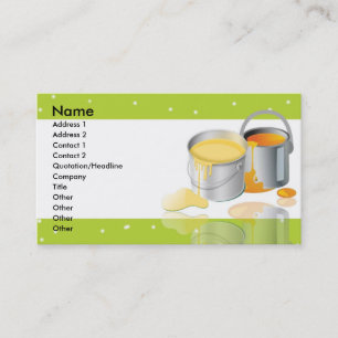 Carte De Visite Paint Tins