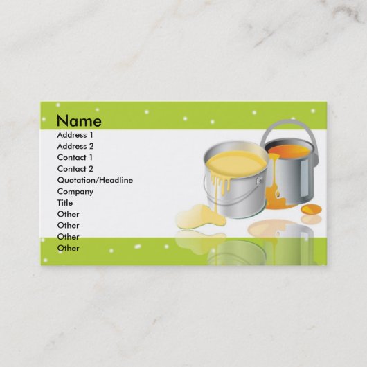 Carte De Visite Paint Tins (Devant)