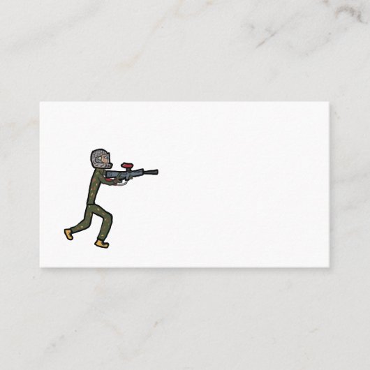 Carte De Visite Paintball (Devant)