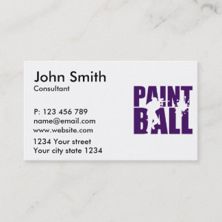 Carte De Visite Paintball