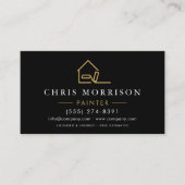 Carte De Visite Painter Black Gold (Devant)