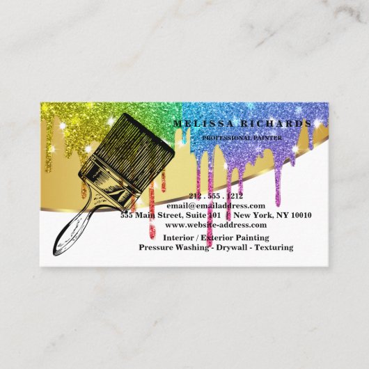 Carte De Visite Painter Business Card (Devant)
