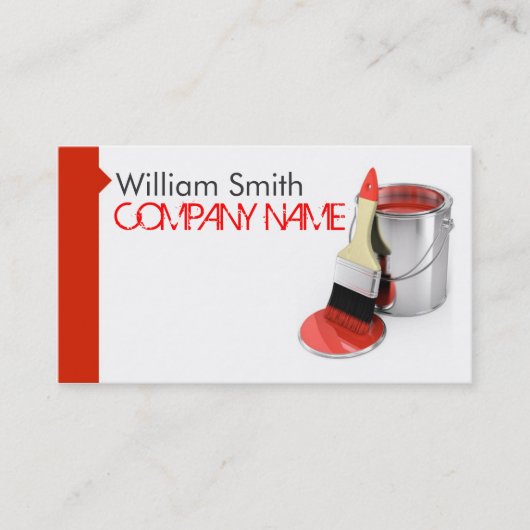 Carte De Visite Painter Business Card (Devant)