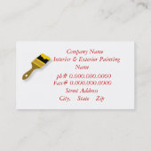 Carte De Visite Painter Company (Dos)