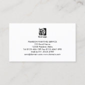 Carte De Visite Painter Paint Roller Brush Icon (Dos)