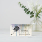Carte De Visite Painter Watercolor Drip (Debout devant)