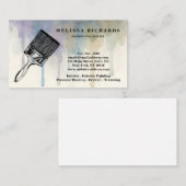 Carte De Visite Painter Watercolor Drip (Devant / Derrière)