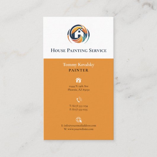 Carte De Visite Painting Companies (Devant)