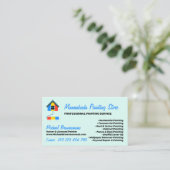 Carte De Visite Painting green Decor Modern Professional (Debout devant)