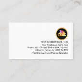 Carte De Visite Painting Icons On Red Layer Painter (Dos)