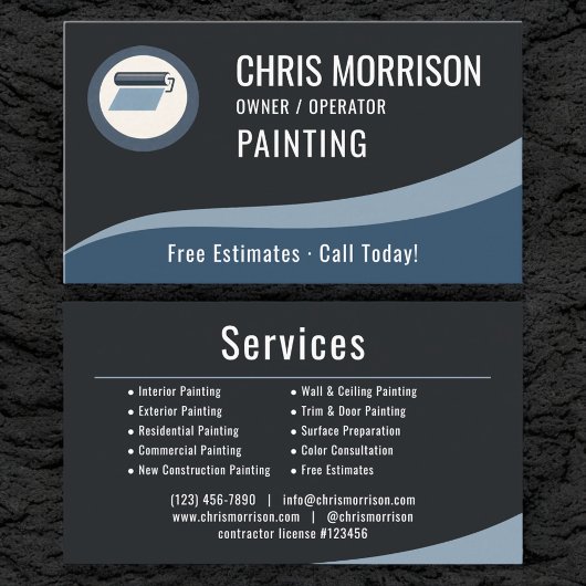 Carte De Visite Painting Painter Professional