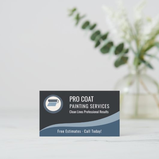 Carte De Visite Painting Painter QR Code Professional  (Debout devant)