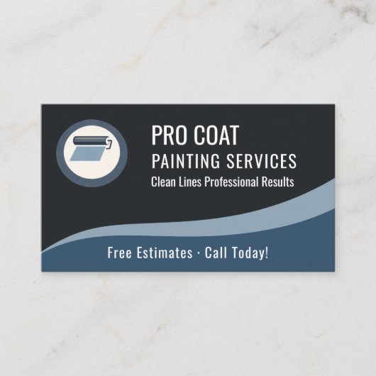 Carte De Visite Painting Painter QR Code Professional  (Devant)