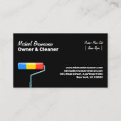 Carte De Visite Painting Service Decoration Modern Black (Dos)