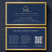 Carte De Visite Painting Service QR Code Home Painter