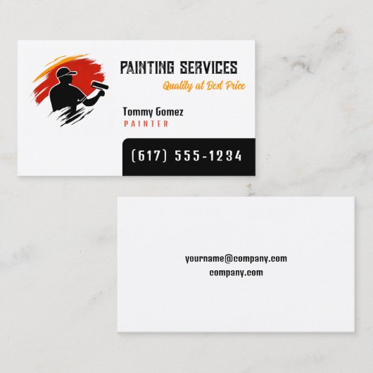 Carte De Visite Painting Services | Painters (Devant / Derrière)