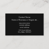 Carte De Visite Paire de dés (Dos)