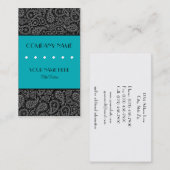 Carte De Visite Paisley (Devant / Derrière)