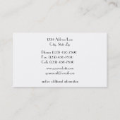 Carte De Visite Paisley (Dos)