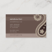 CARTE DE VISITE :: paisley 4 (Dos)