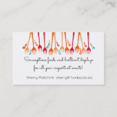 Carte De Visite Paisley bifurque approvisionnement de chef de (Dos)