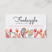 Carte De Visite Paisley bifurque approvisionnement de chef de (Devant)