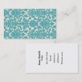 Carte De Visite Paisley chic (Devant / Derrière)