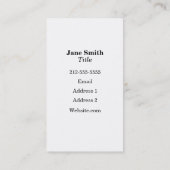 Carte De Visite Paisley chic (Dos)