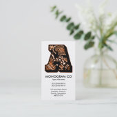 Carte De Visite Paisley Monogram - A (Debout devant)