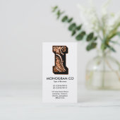 Carte De Visite Paisley Monogram - I (Debout devant)