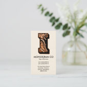 Carte De Visite Paisley Monogram - I (Debout devant)