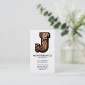 Carte De Visite Paisley Monogram - J (Debout devant)
