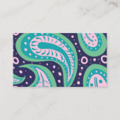 Carte De Visite Paisley personnalisable (Dos)