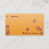 Carte De Visite Paisley pourpre (Dos)