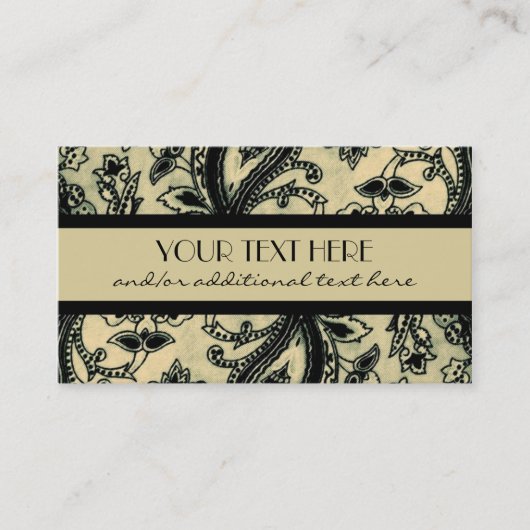 Carte De Visite Paisley professionnel (Devant)