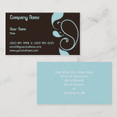 Carte De Visite Paisley Splash (Devant / Derrière)