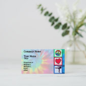 Carte De Visite Paix, amour, arts martiaux (Debout devant)