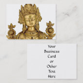 Carte De Visite Paix bouddhiste d'art du Thibet de yoga de déesse (Devant / Derrière)