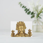 Carte De Visite Paix bouddhiste d'art du Thibet de yoga de déesse (Debout devant)
