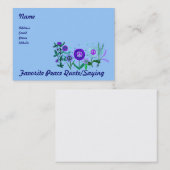 Carte De Visite Paix croissante (Devant / Derrière)