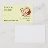 Carte De Visite Paix, équilibre, harmonie (Devant / Derrière)