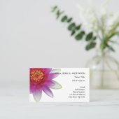 Carte De Visite Paix l beaux fleur de Lotus/nénuphar roses (Debout devant)