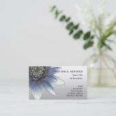 Carte De Visite Paix l belle fleur de Lotus bleu (Debout devant)