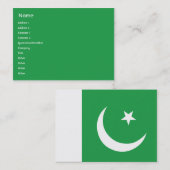 Carte De Visite Pakistan : Chubby (Devant / Derrière)