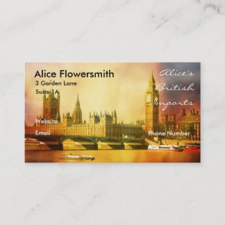 Carte De Visite Palais de Westminster et pont avec Big Ben